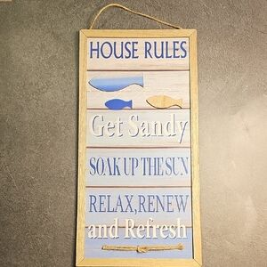 Beach Theme Wooden Wall Decor